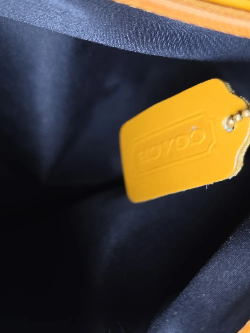 Vintage Coach 9047 Ergo Compartment Bag — Rare Yellow